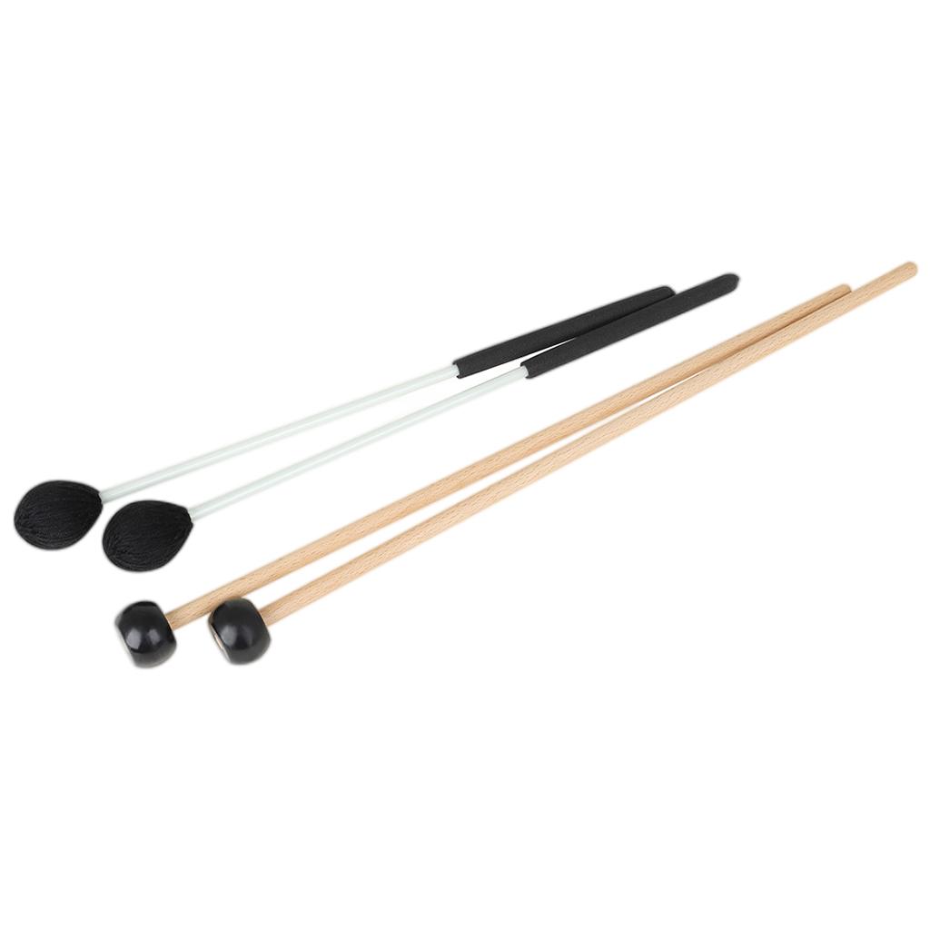 4Pcs Professional Xylophone Glockensplel Mallet Marimba Mallets for Wood Block Glockenspiel Chime Bells Instrument Accessories