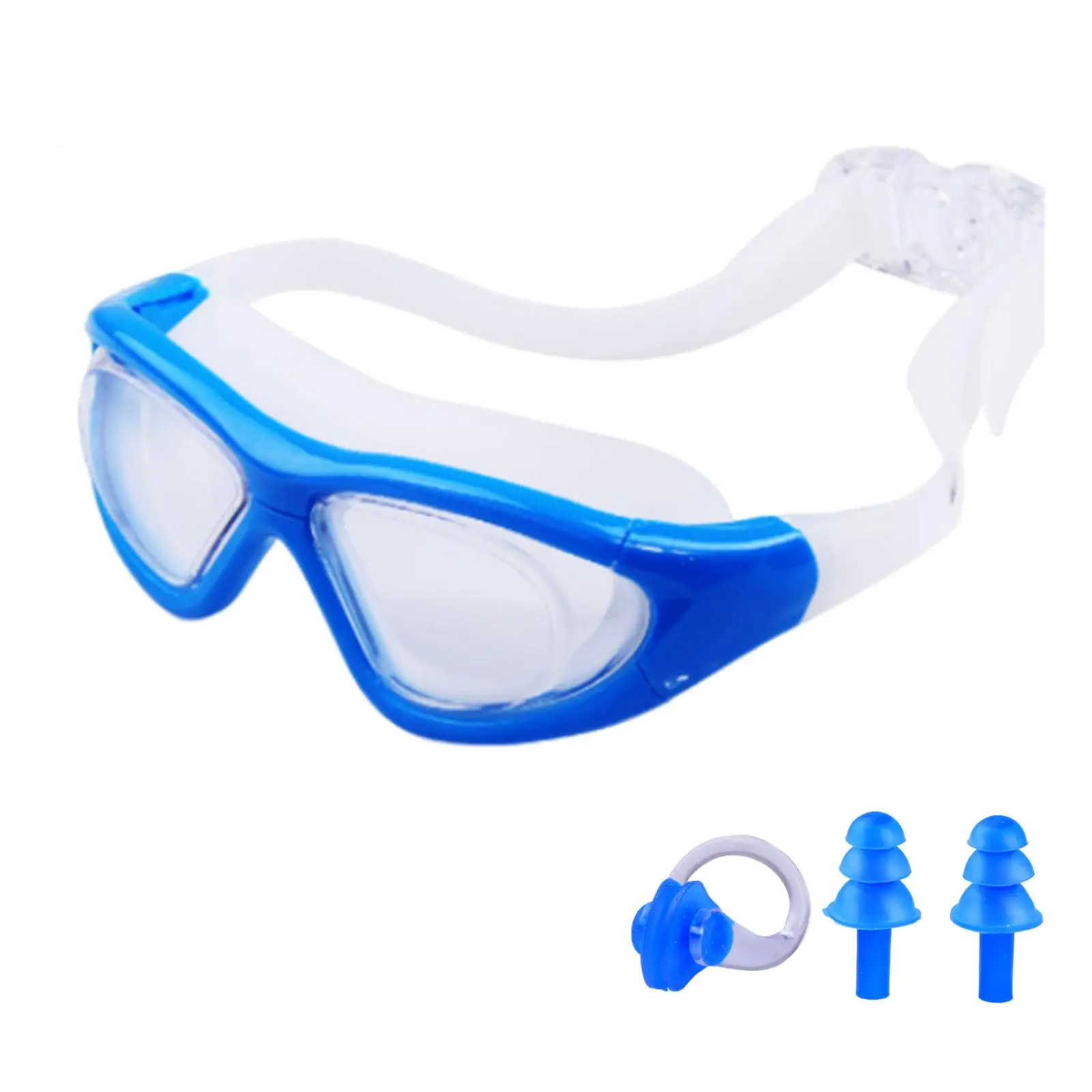 Swimming Goggles Wide View Adjustable Band with Storage Case Clear Vision Swim Goggles Diving Googles for Unisex Women Men