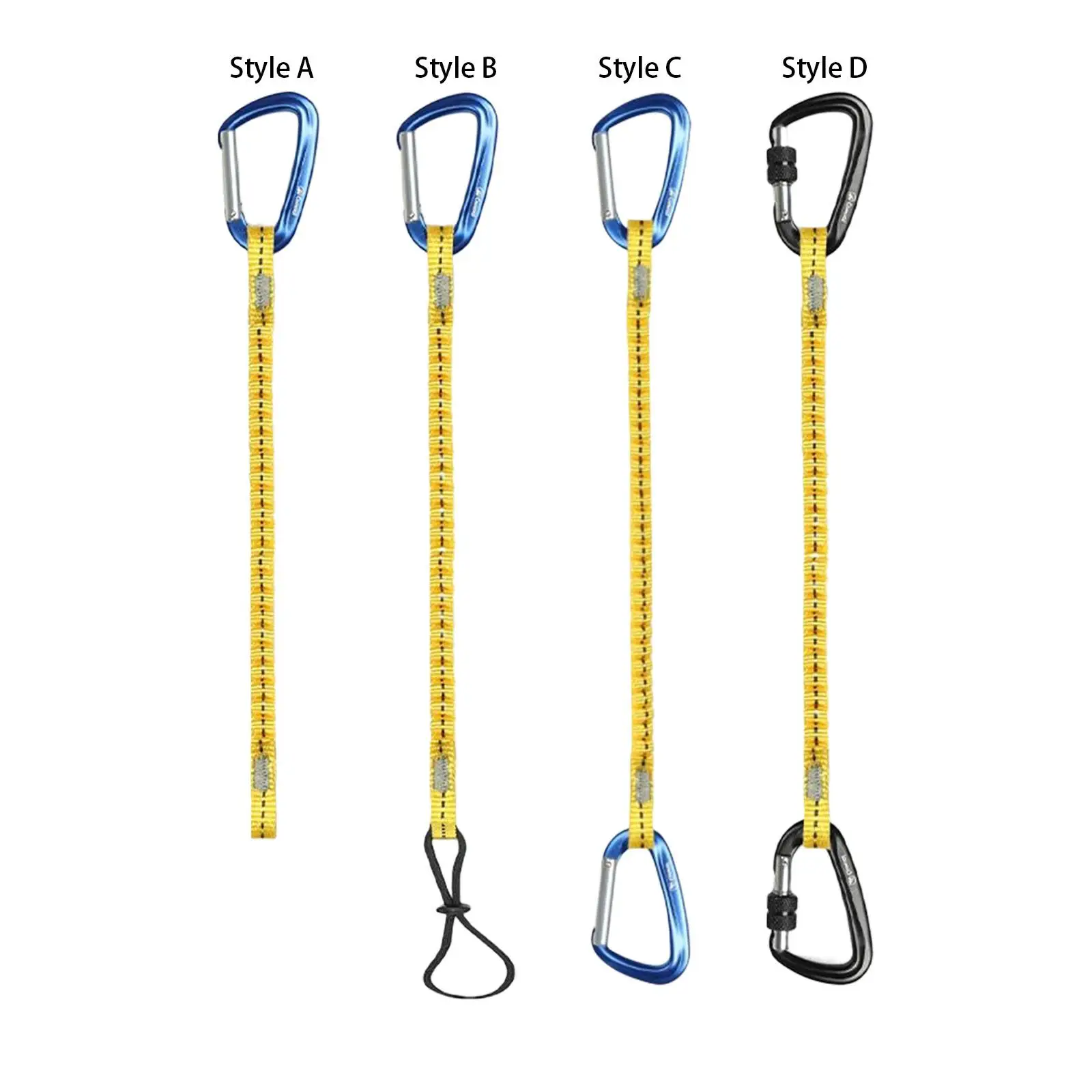 Tool Lanyard with Aluminum Alloy Carabiner High Strength Tool Tether for Rappelling Outdoor Climbing Camping Outdoor Sports