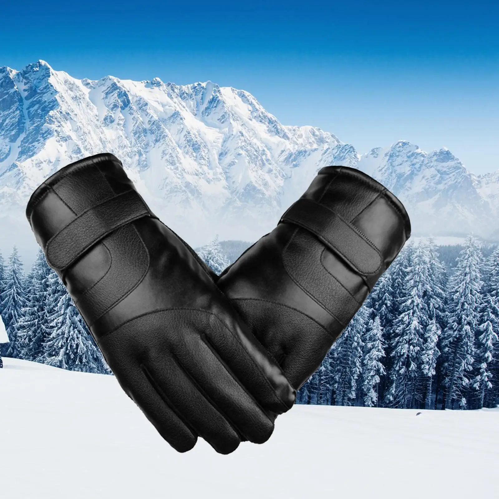 Unisex Thermal Gloves Touchscreen Autumn Windproof for Running Biking Skiing