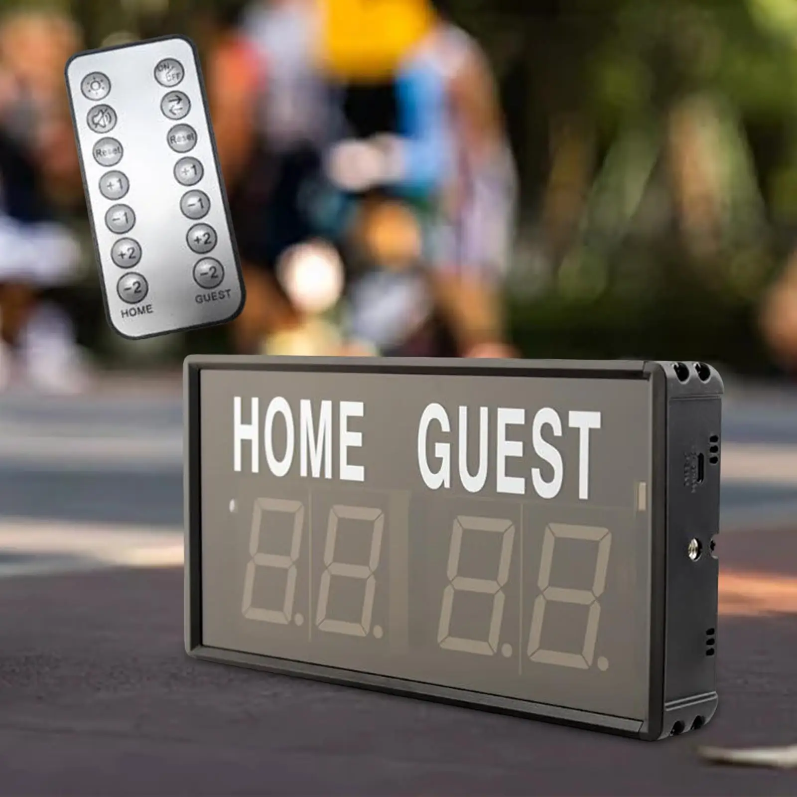Electronic Scoreboard Scoring Mini Digital Scoreboard Tabletop Score Keeper for Volleyball Football Cornhole Soccer Competition