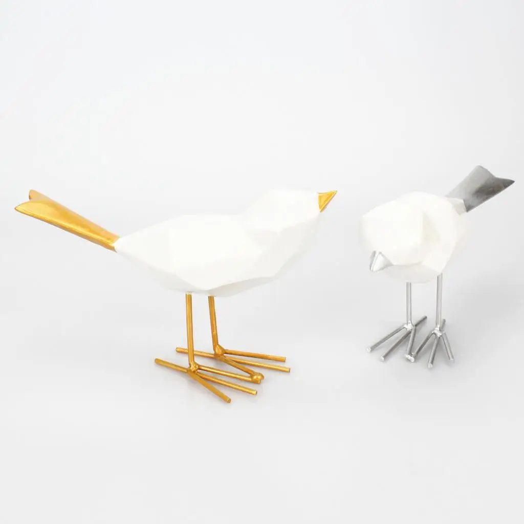 Resin Simple Modern Decoration Origami Bird Ornaments Birthday Gifts