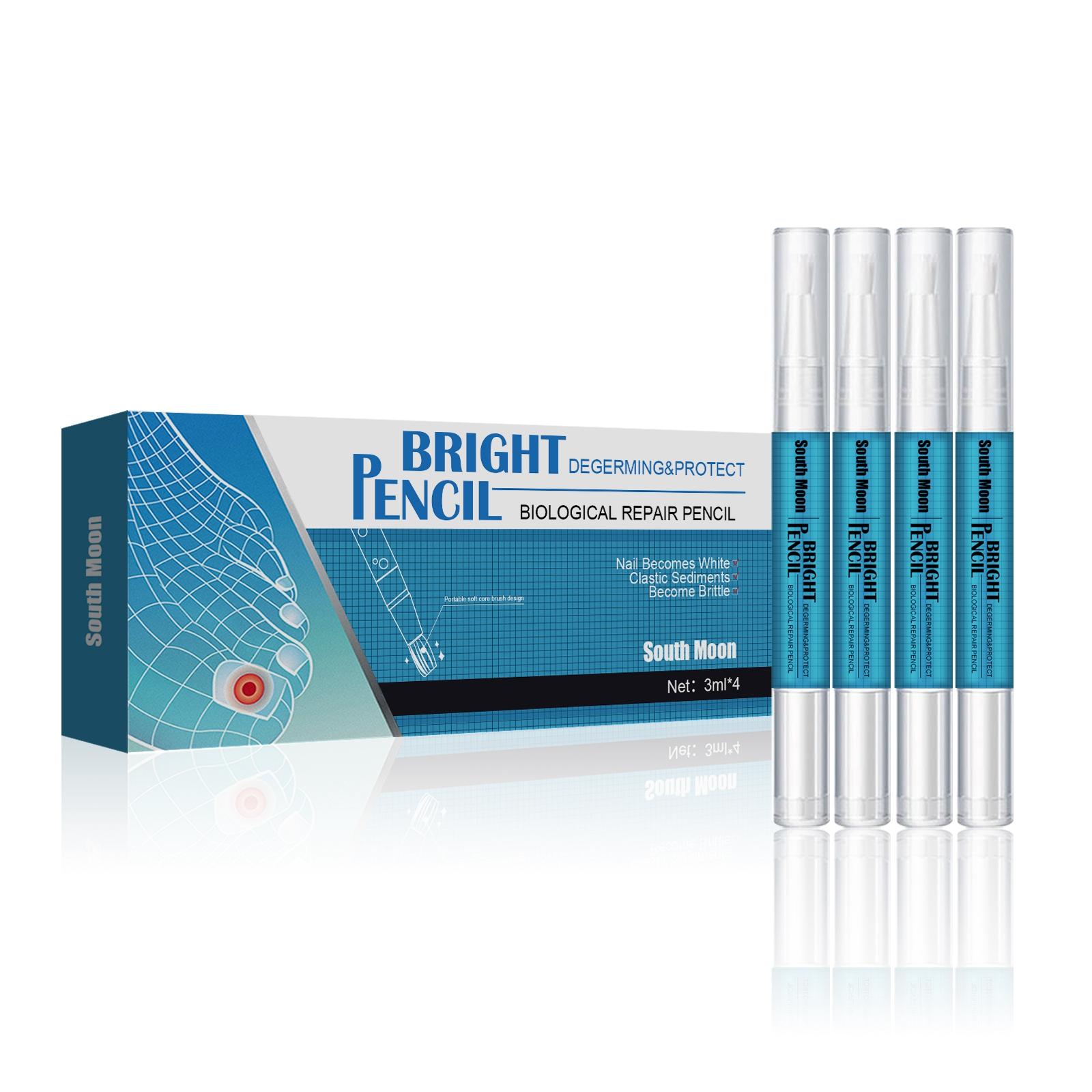 4Pcs Nail Repair Liquid Pen 3ml Discoloration Foot Nail Promote Healthy Growth Remover Gentle Anti Fungal for Nail Fungus Toes