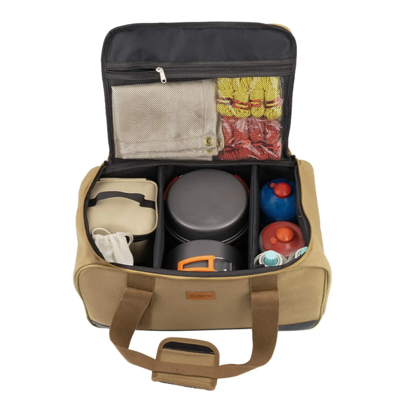 Portable BBQ Tableware Carry Bag Camping Accessories Tool Bag Camping Cooking Utensils Organizer for Outdoor