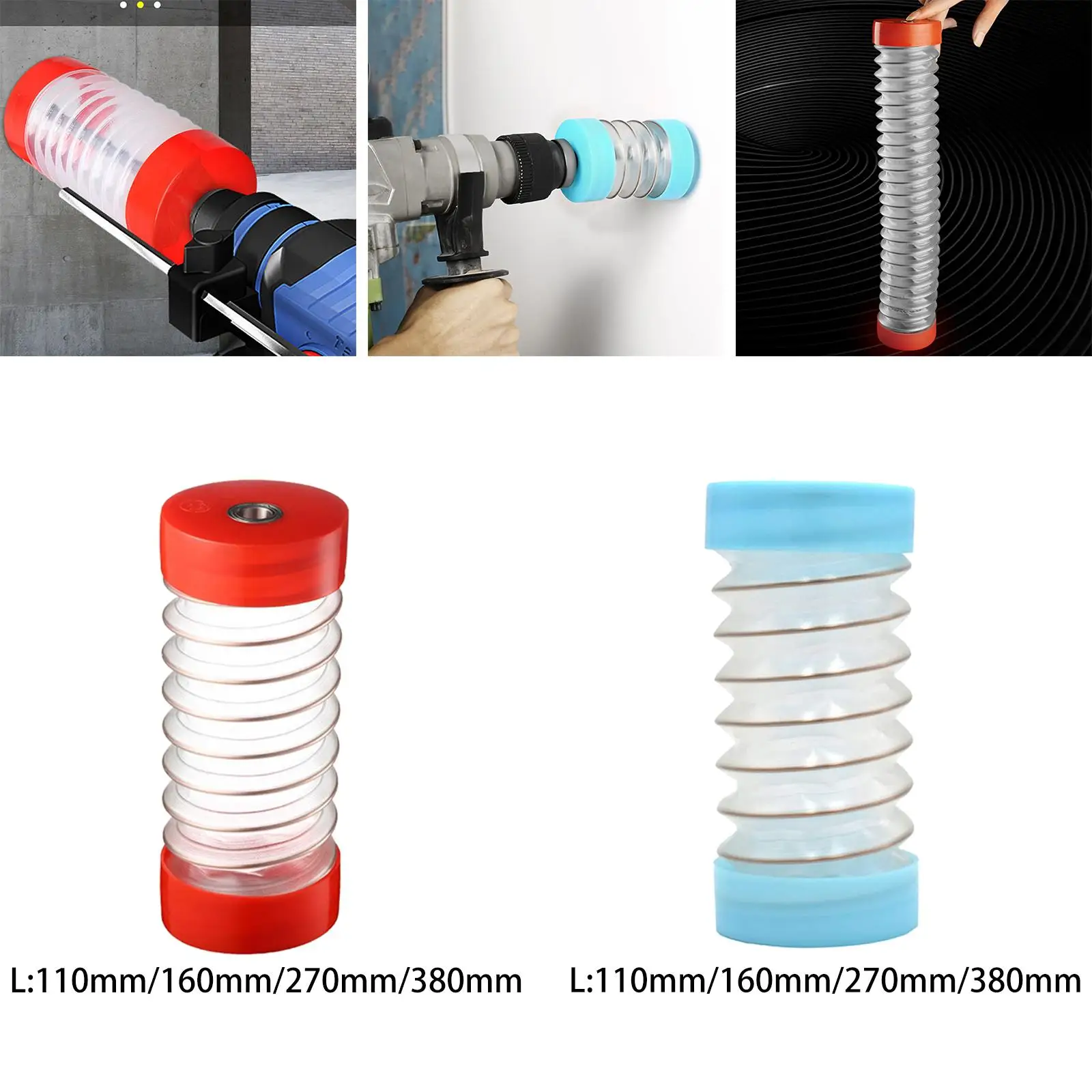 Electric Drill Dust Cover Collector Scalable Wall Dust Collector Drill Bowl Dustproof Device