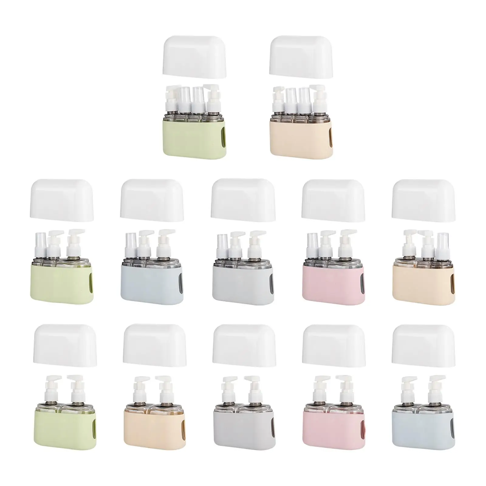 Travel Bottles for Toiletries Reusable Transparent Leakproof Toiletry Container for Cream Shampoo Perfumes Cosmetics Conditioner