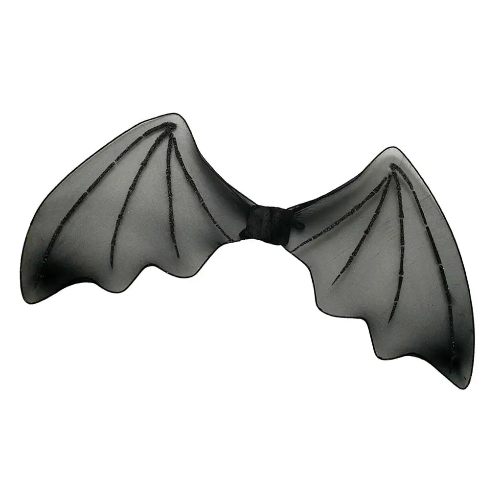Halloween Kids Cute Black Bat Angel Fancy Dress Accessories