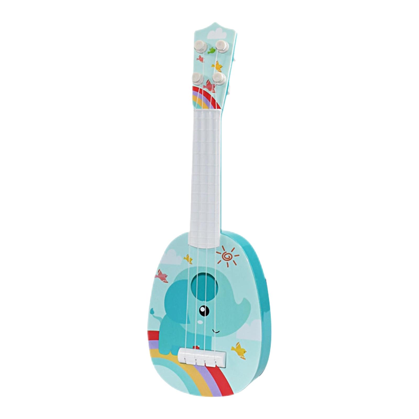 Realistic Ukulele Toys Adjustable Strings Ukulele for Beginner Toddlers Kids