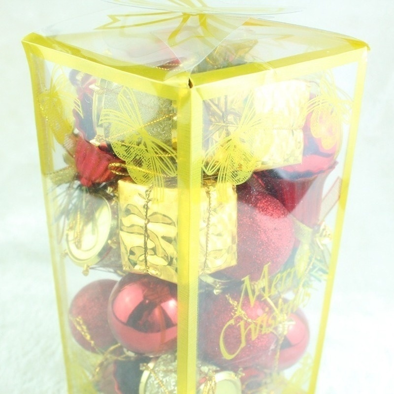 32 Pcs/set Lake Blue Christmas Lotto Pack Pendant Christmas Tree Ornaments Christmas Pendant