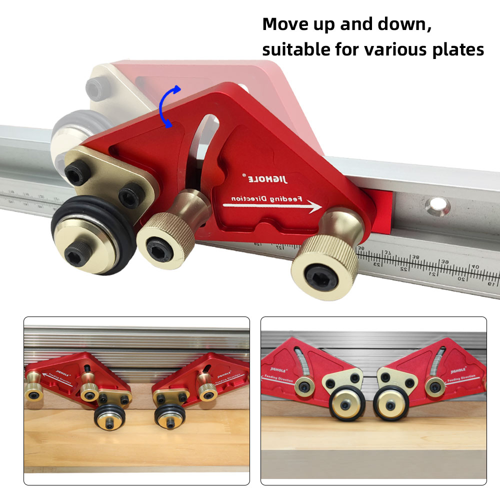 1 paar Klar-Cut Präzision Lager Guides Holzbearbeitung Sah Tisch Lager Roller Fütterung Loc Boards Sicherheit Antrieb Strahlmittel Hilfs Werkzeug – Detail 4