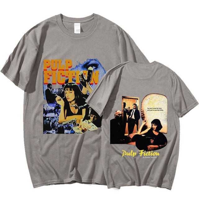 90s Movie Pulp Fiction Mia Wallace T Shirt Quentin Tarantino Men