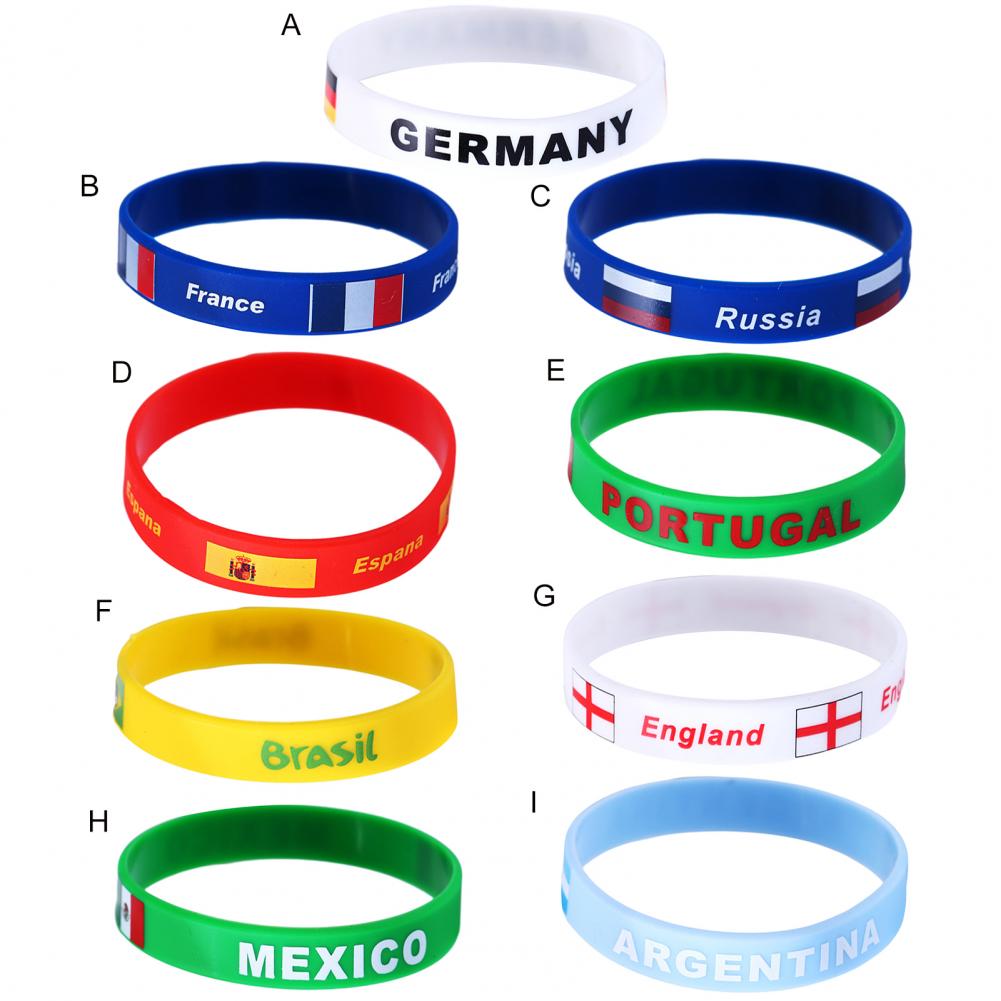 Description Picture 6 of itemFootball Bracelet Commemorative Theme Inspirational National Flag Souvenirs Fans Accessories Qatar Sports Bracelet for Gift