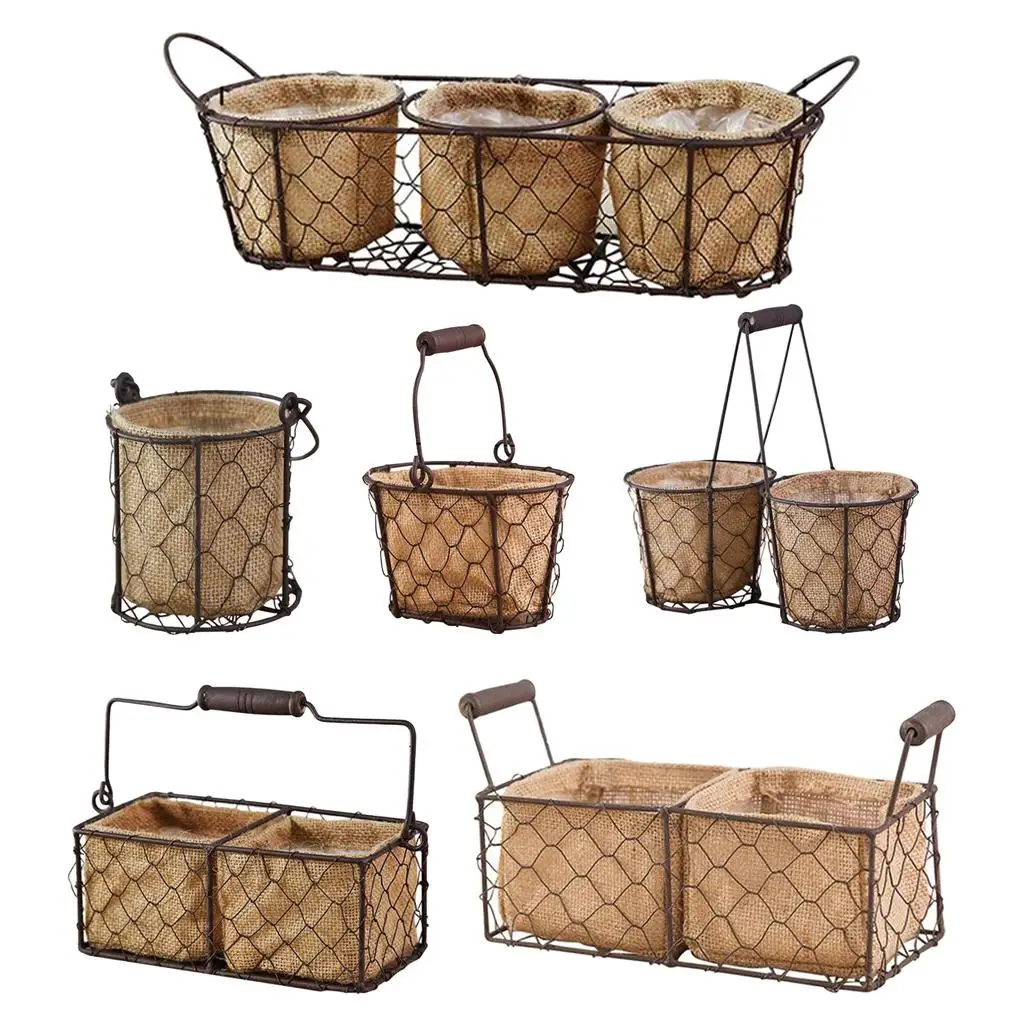 Decorative Flower Pot Storage Basket Kitchen Bread Basket for Kitchen Arts