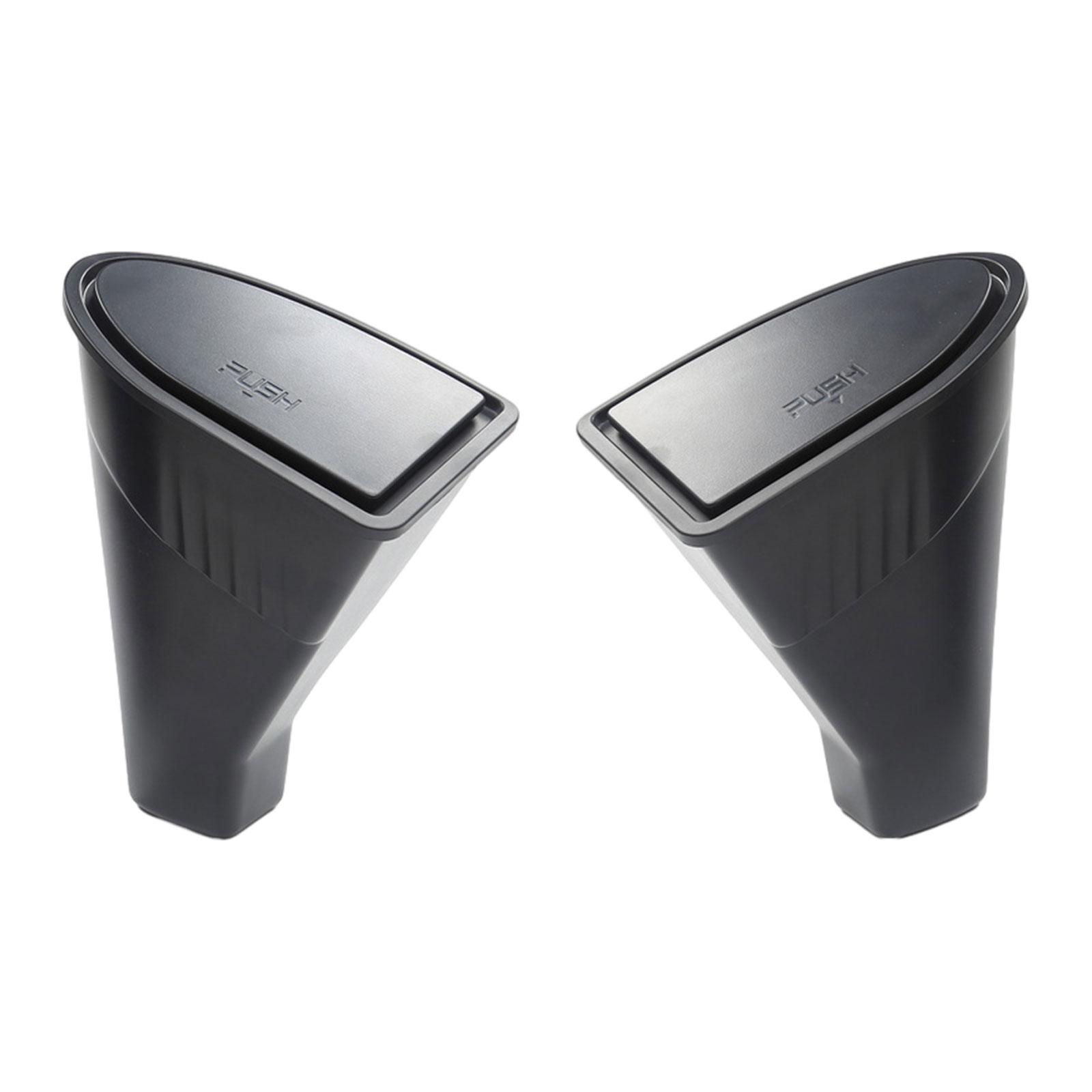 2Pcs Front Door Handle Storage Box Storage Organizer Car Interior Accessories Tray Car Trash Can Trash Bin for Model Y