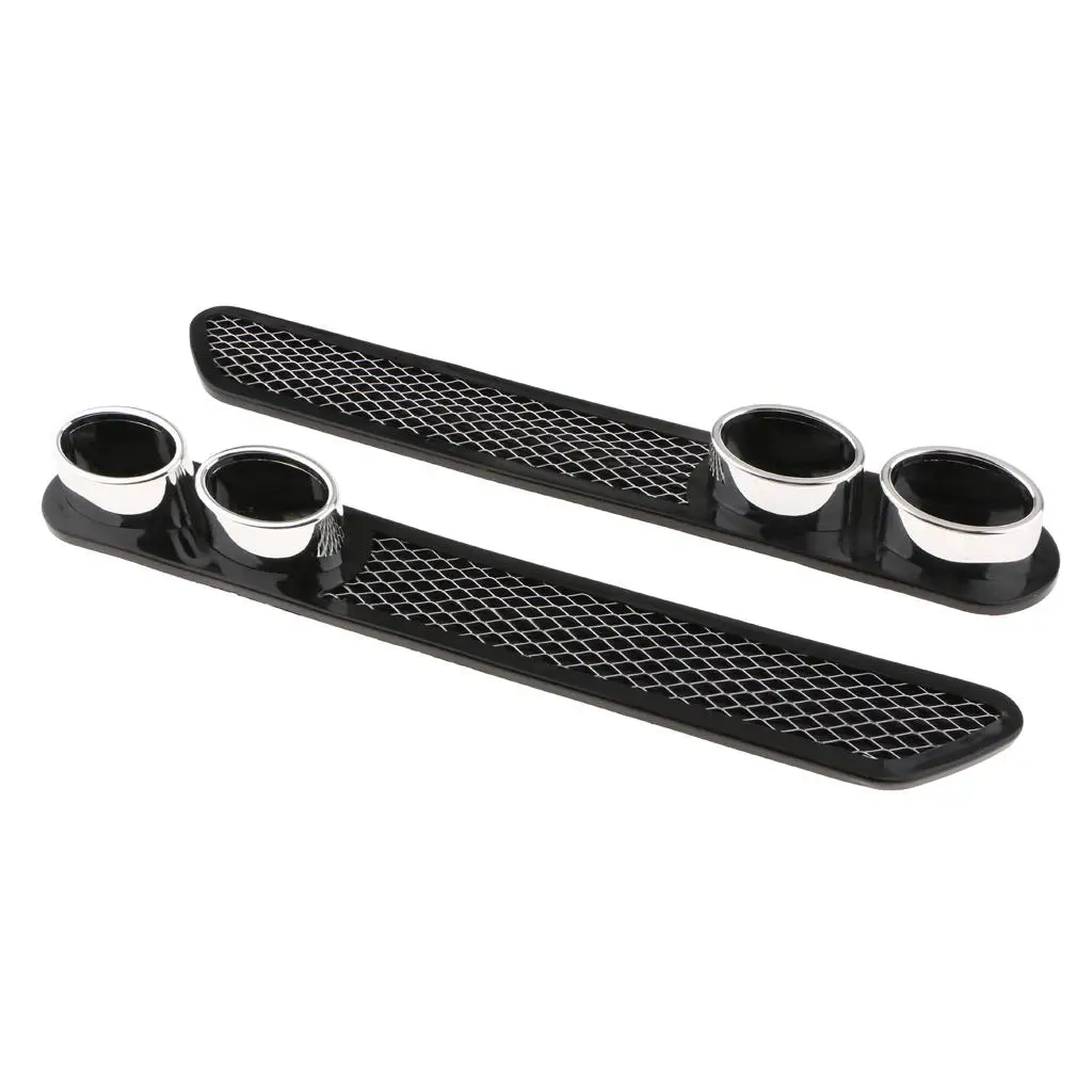 2 Pieces Car Exhaust Simulation Grille End Piece Pipe Rear Bumper