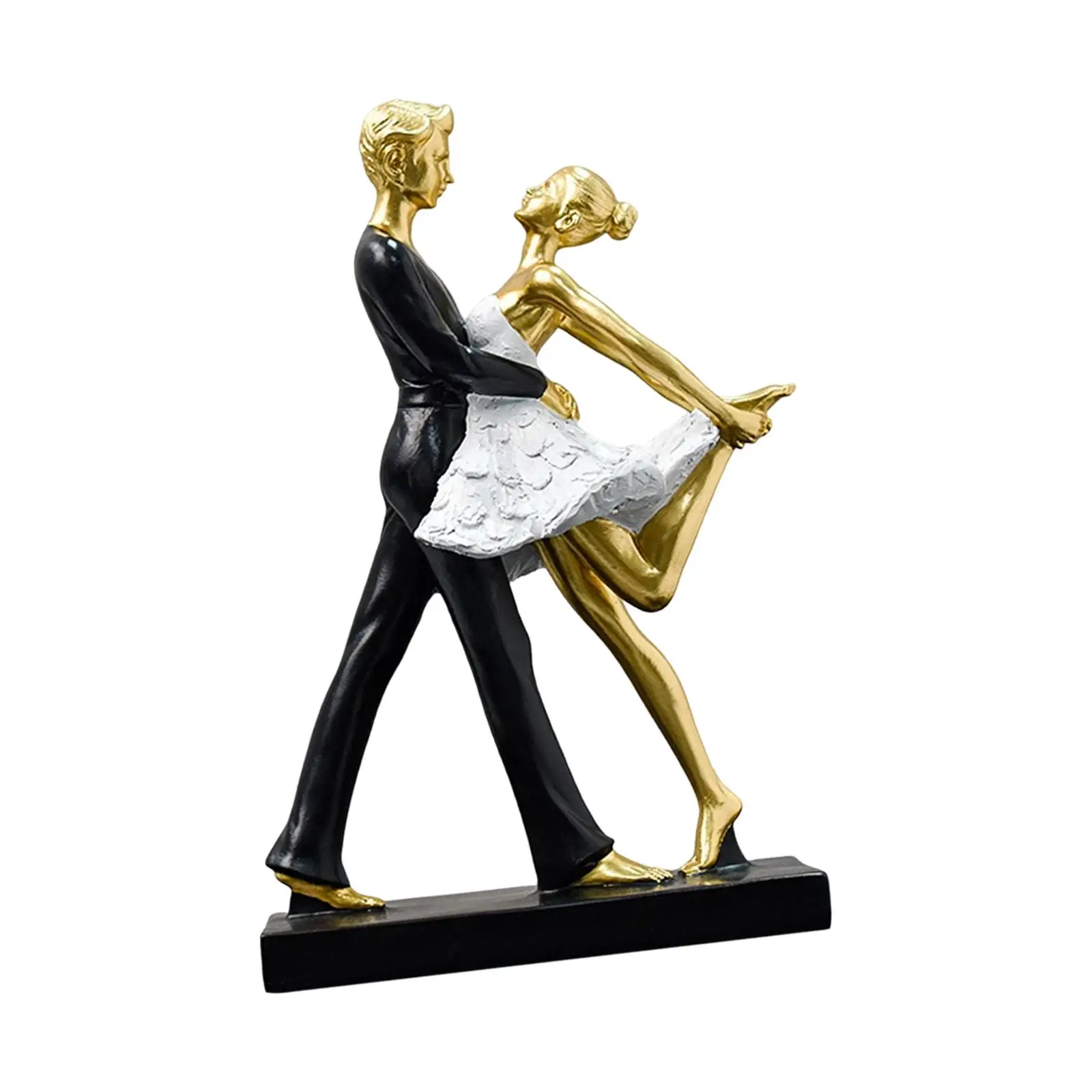 Couple Dancing Sculpture Ornament for Engagement Desktop Ballroom Dancers Ballet Lovers