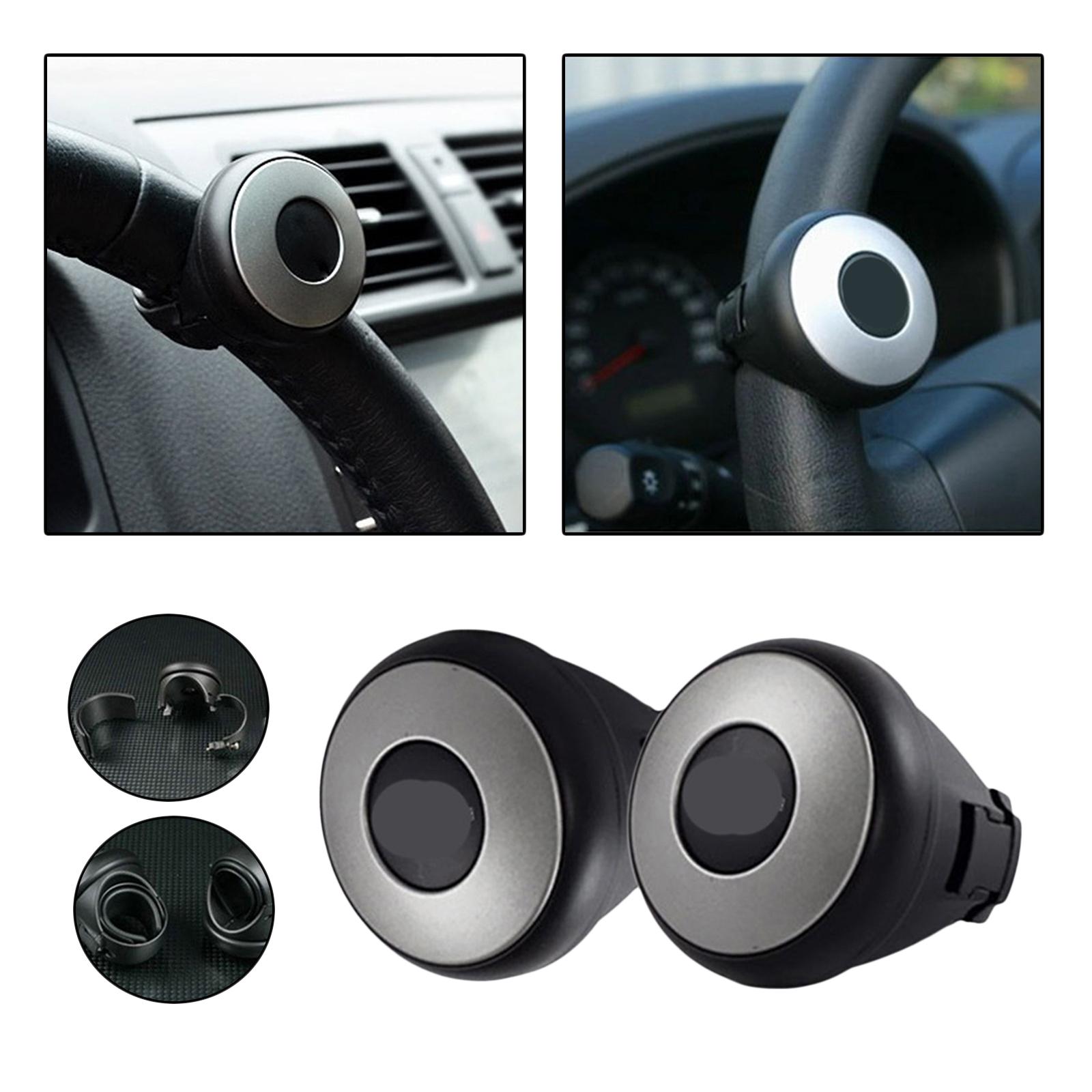 Set of 2 Steering Wheel Spinner Knob for Driving Turning Hand Control for Car Truck Boat Power Handle Accessories Premium Safe