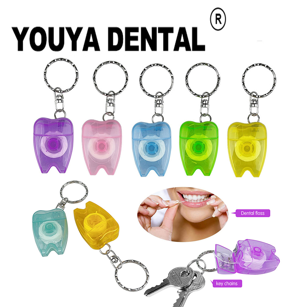 Best of 100pcs Dental Floss Tooth Shape Keychain Dental Flosser For Gum Care Teeth Cleaning Oral Care Teeth Jewelry Key Chain Reviews & Tips