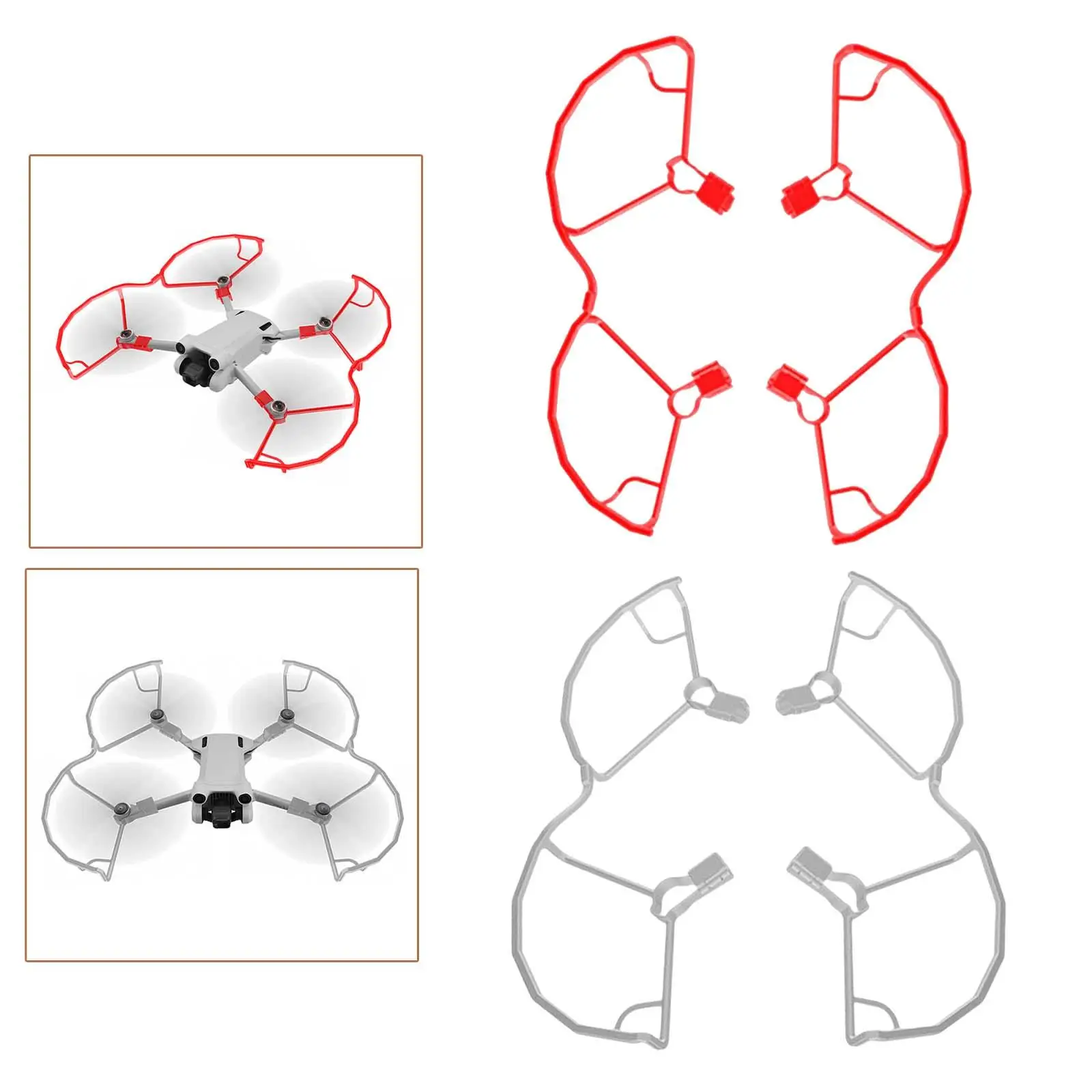 RC Propeller Guard Cover Crash Bumper Cover Lightweight Frame for RC Quadcopter Spare Parts Accessory Replacement Durable
