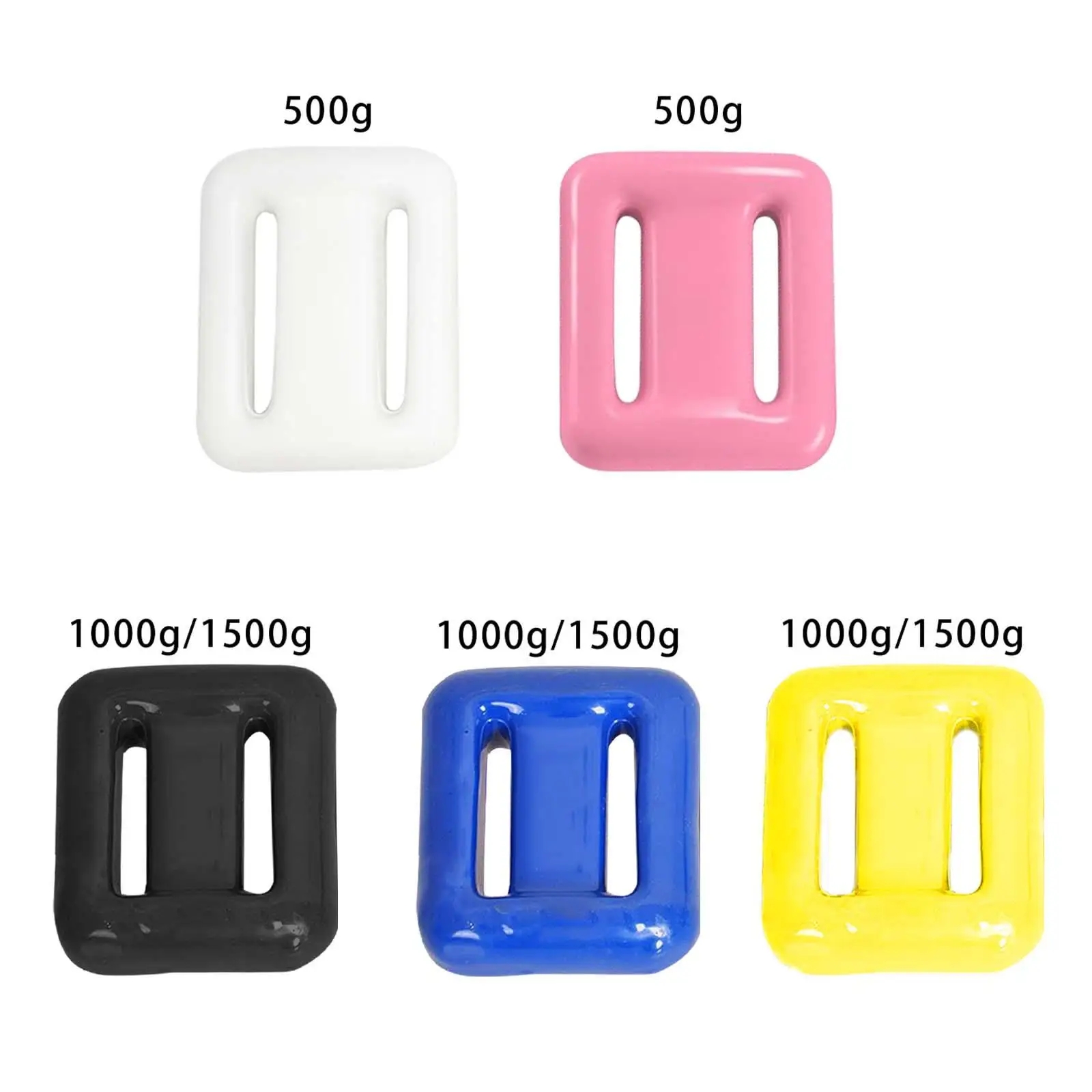 Soft Scuba Weights 500G to 1500G PVC Equipment Parts Coated Counterweight Non Slip for Diving Swimming Sport Weight Belt