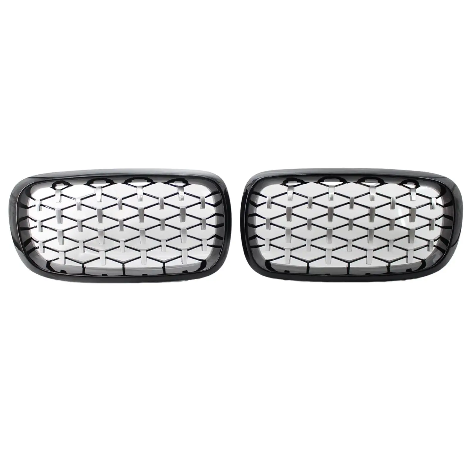 Front Grill Grille, 51117294486 51117294485 51137316061 for BMW x5 F15 Easy Installation Durable Direct Replaces
