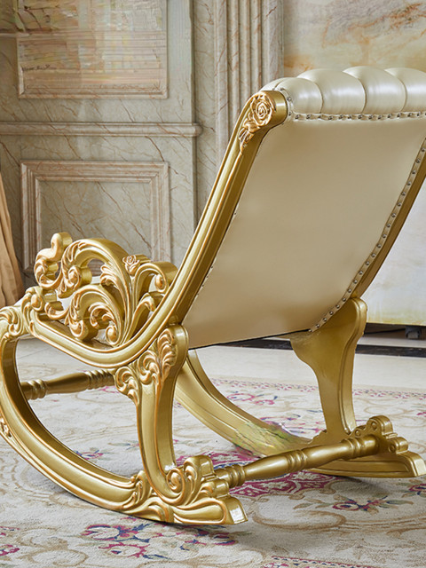 Gold rocking chair fashion