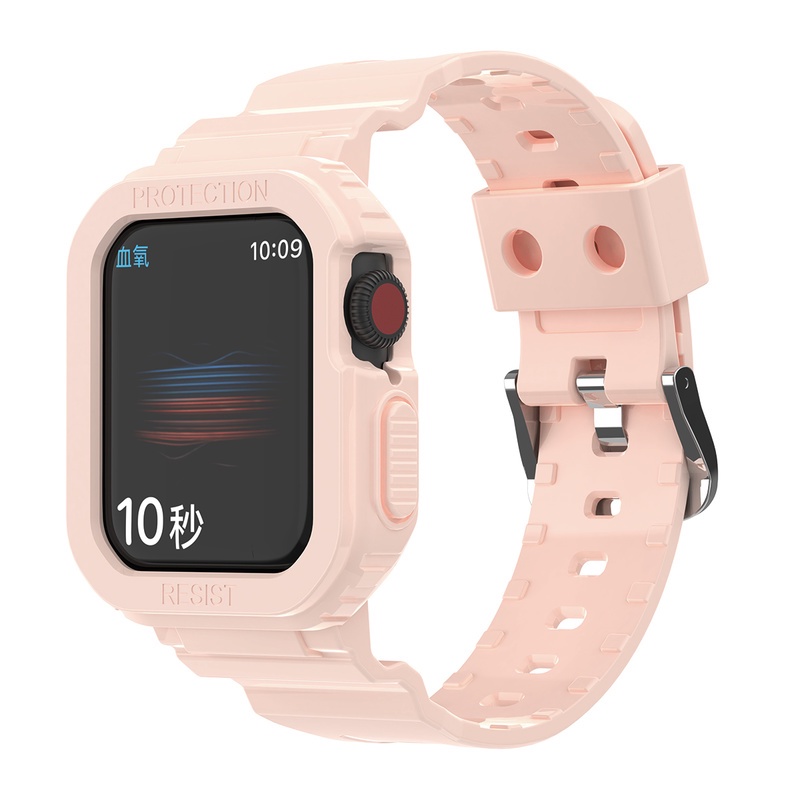 galaxy z flip3 phone case TPU Case + Strap Integrated Bracelet Case for Apple Watch Series 7 45mm 41MM Replacement Watch band samsung galaxy z flip3 case