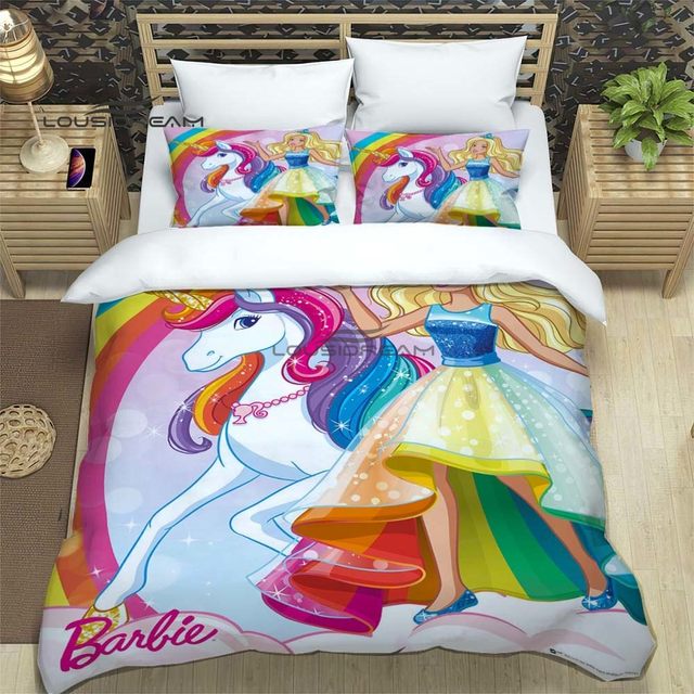 barbie unicorn bedding