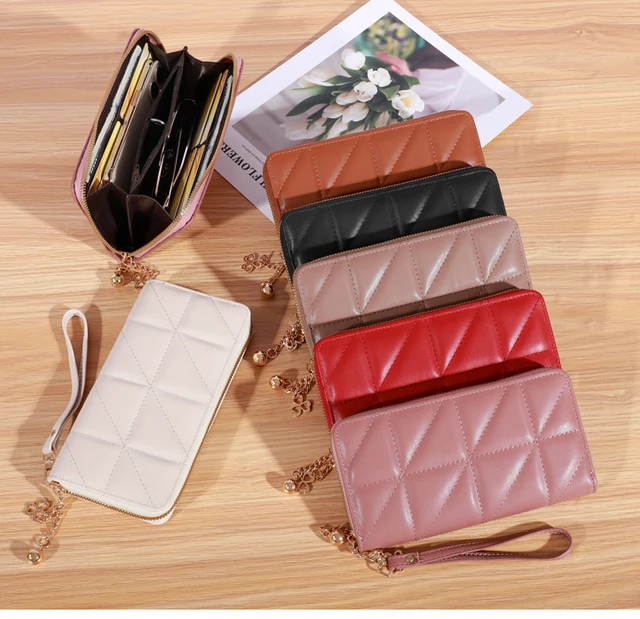 Large faux leather and wax wallet “Tortoiseshell” - Wallet, purses  multicolour, ankara