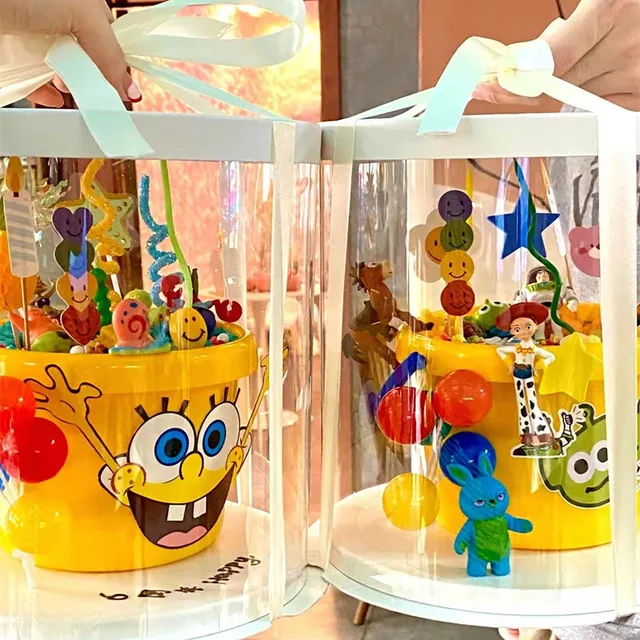 9/14 pz SpongeBob buon compleanno Cake Topper Cake Toppers forniture Baby  Shower torta festa di compleanno torta bandiera decorazioni regali -  AliExpress