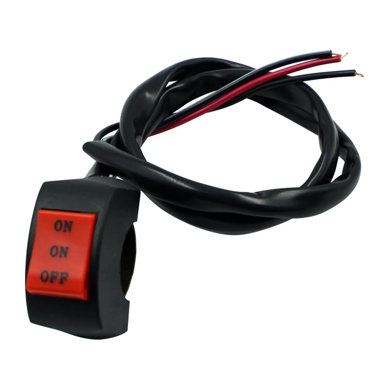 Motorcycle Headlight Switch On/On/Off Connector Push Button for