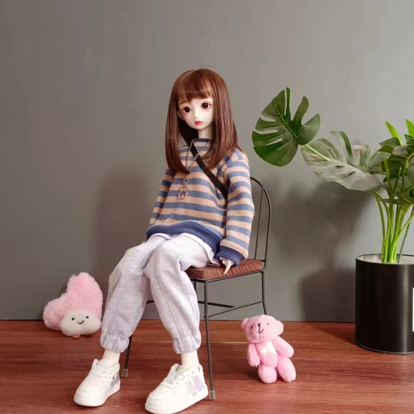 New 1/4 1/5 1/6 Doll's Clothes Fit To Male Female Bjd Doll Warm Casual Sportswear Set Diy Girl Toy Gift Fashion Doll Accessories