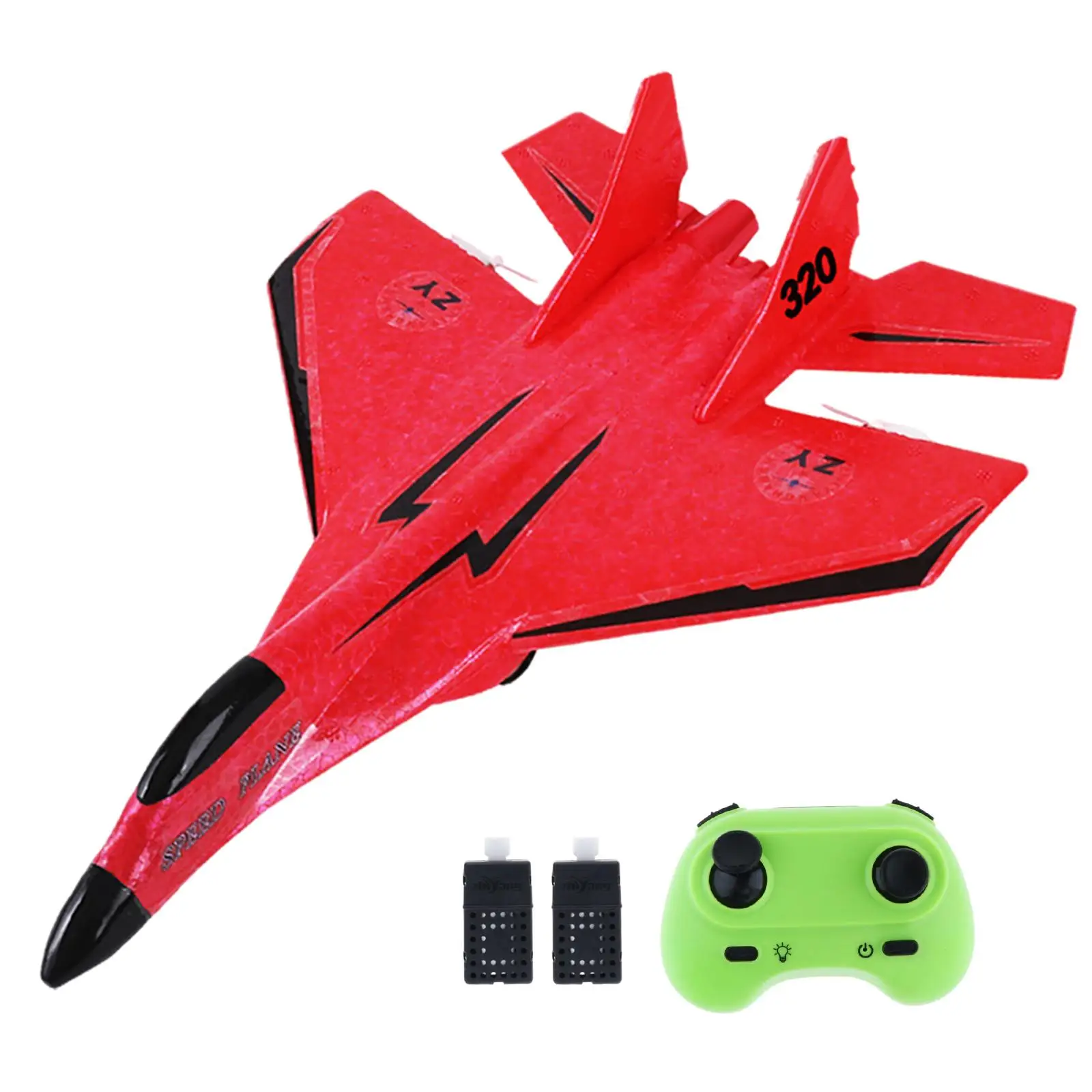 2 CH RC Plane to Fly Outdoor Flighting Toys Portable RC Glider Foam RC Airplane Jet Fighter Toys for Kids Adults Beginner