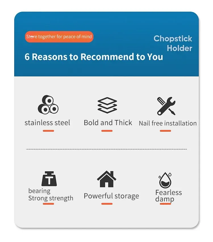 Description Picture 5 of itemHot Stainless Steel Kitchen Storage Rack Wall-mounted Multifunctional Storage Knife Rack with Multiple Brackets and Hooks