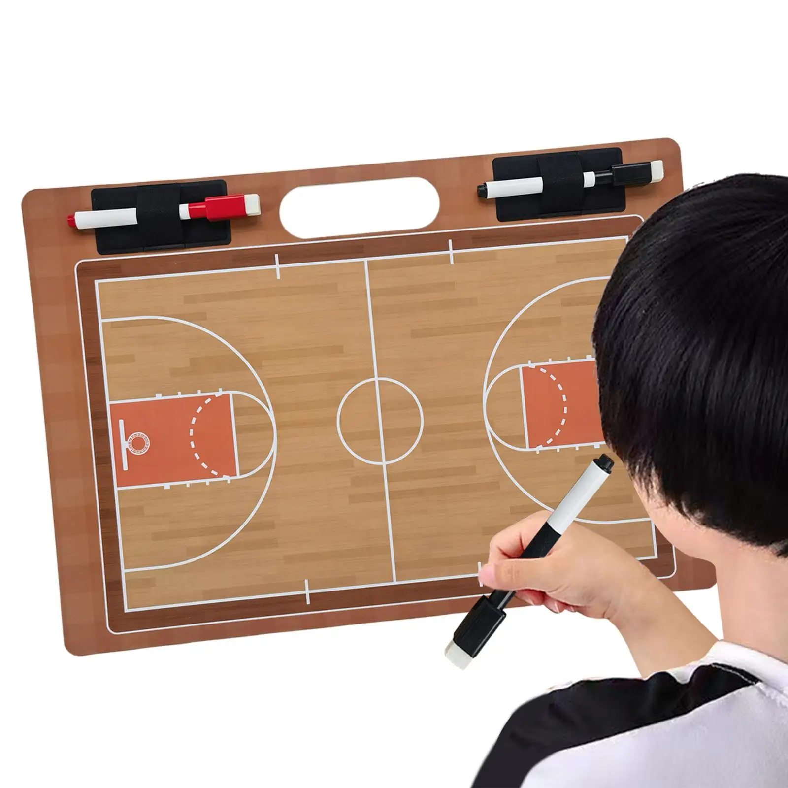 Dry Erase Play Board Equipment Basketball Clipboard Coaches Board Basketball Coaching Board for Gym Strategizing Plays Coach