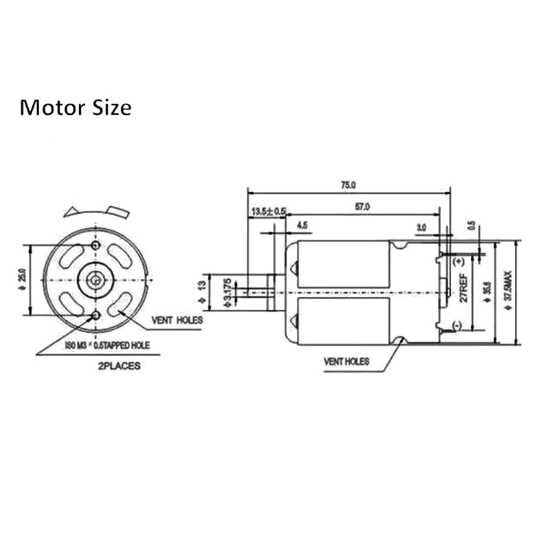 dentes 10.8-25v de alta velocidade micro motor