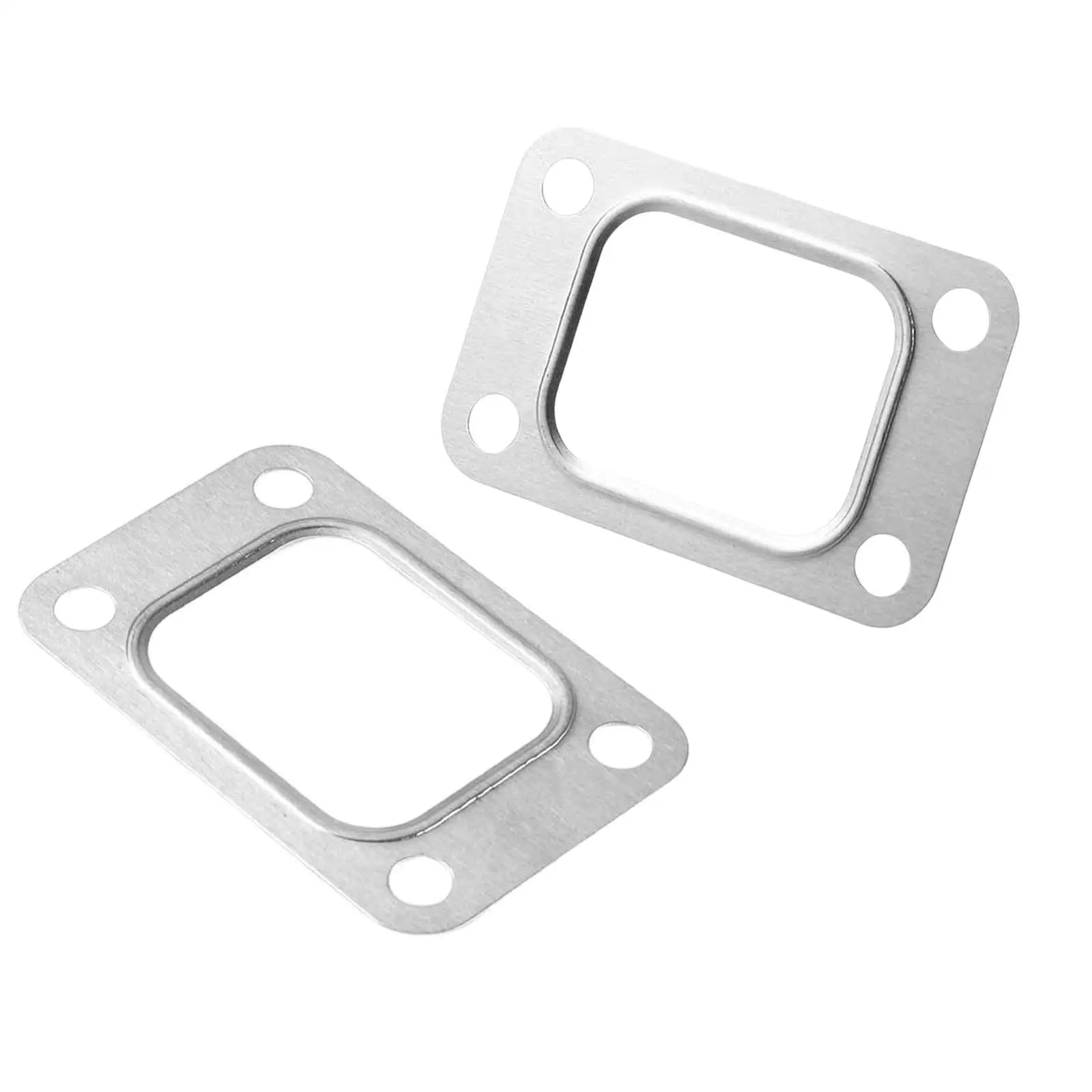 Turbo Inlet Manifold Gasket 4 Bolts Fits for T2 T25 T28 Metal Gaskets Silver
