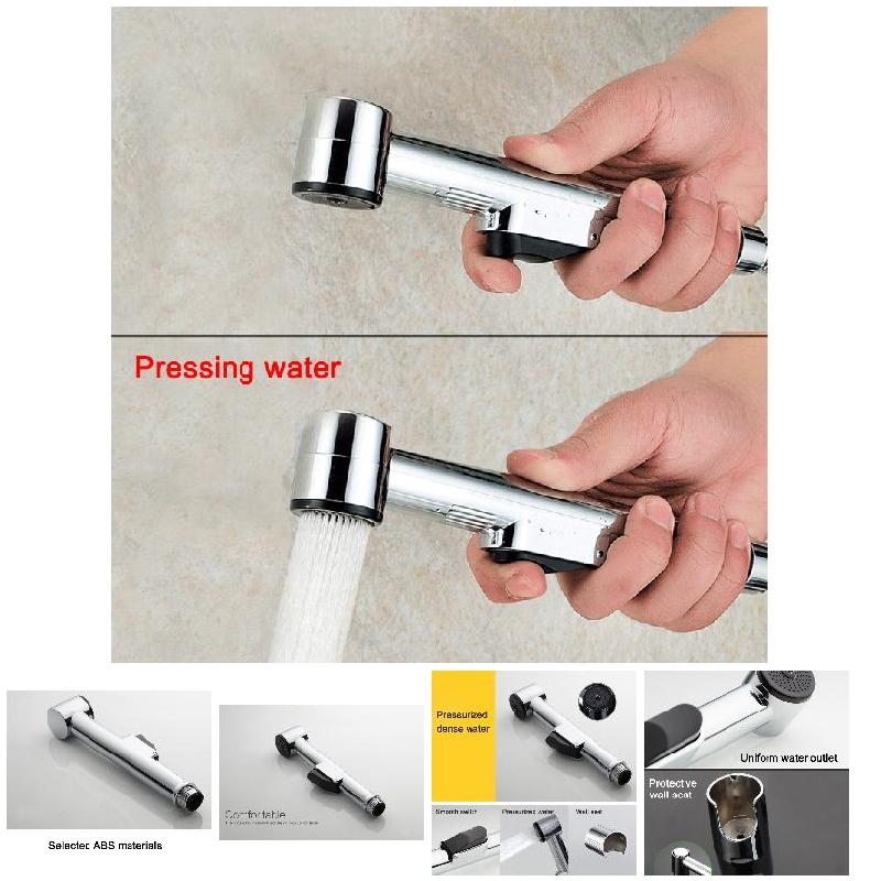Description Picture 5 of item1pcs Hand-held Switch Clean Body Bidet Nozzle Spray Shower Head Toilet Kitchen Garden Flusher
