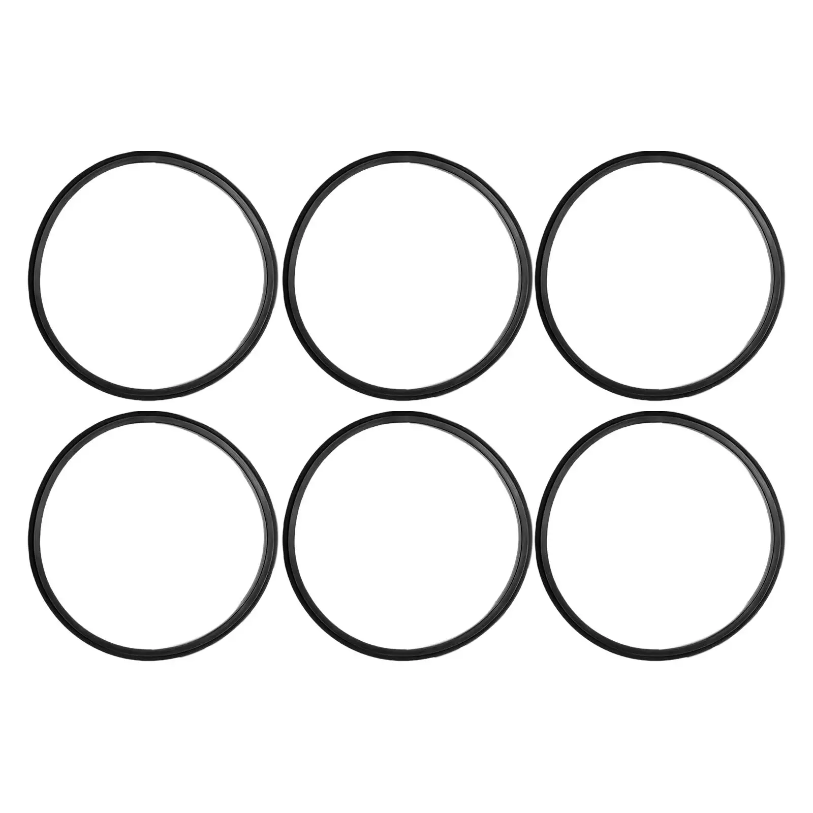 6x Silicone Jar Gasket Waterproof Pad Replacement Silicone Sealing Rings for