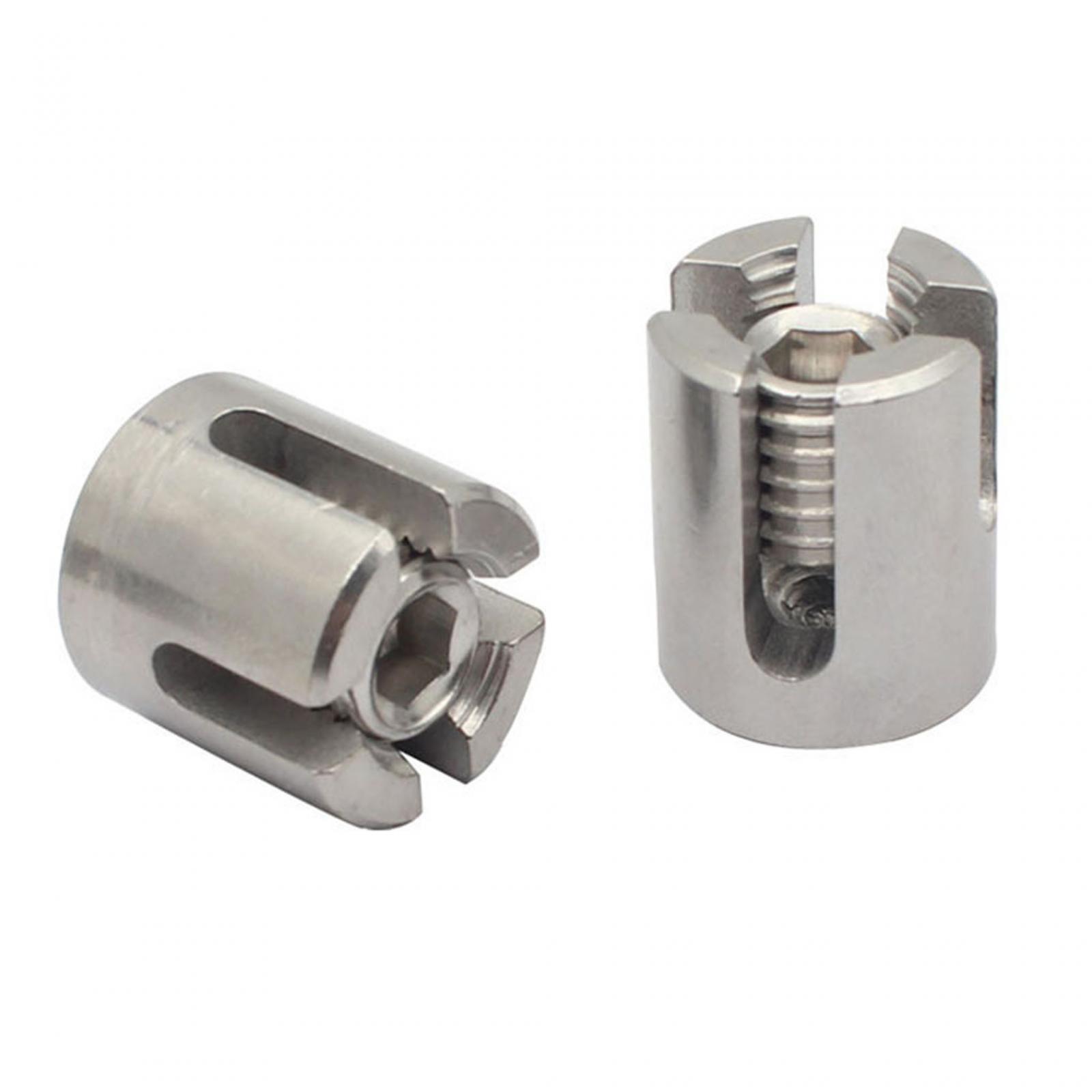 Description Picture 2 of item2x Wire Rope Clips Accessories Groove Cable Cross Cable Clamps Fitting for Climbing Plants Vines Brick Wall Fence Panels