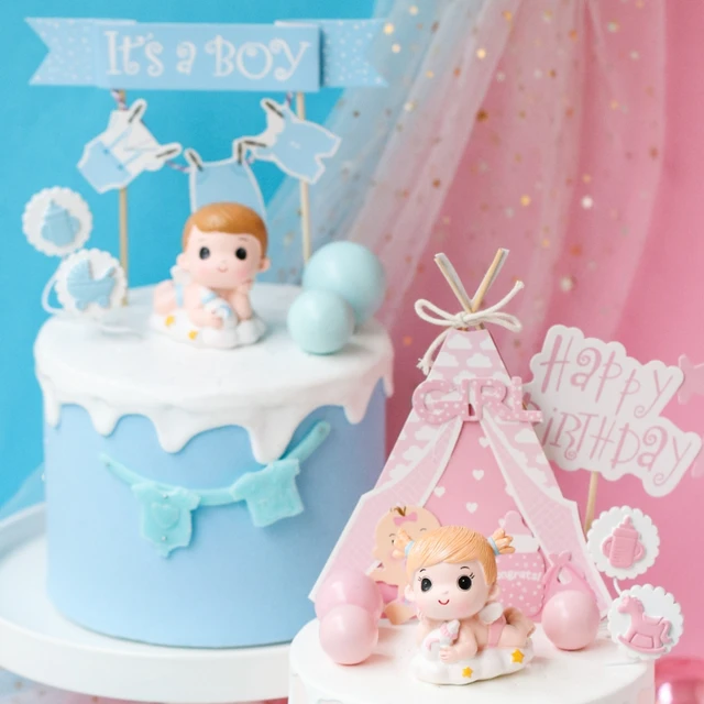 Bougies d'anniversaire en peluche bleu rose, chapeau de gâteau unisexe,  taille adulte et enfant, robe fantaisie, accessoires de Costume, nouveauté  - AliExpress