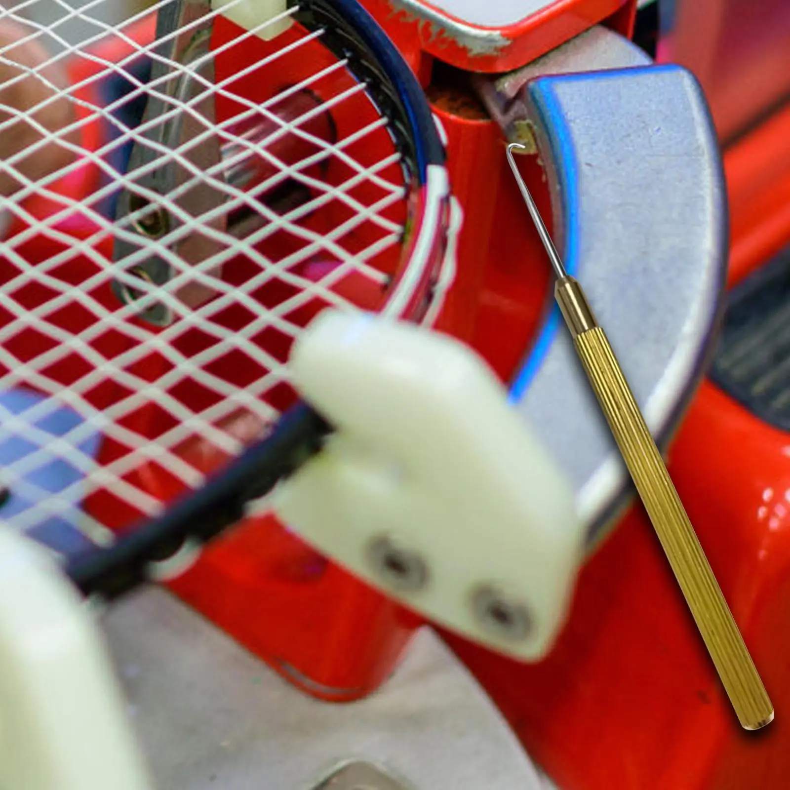 Racket Stringing Tool Racket String Puller Multifunctional Threading Hook String Guiding Tool for Tennis and Badminton Racket