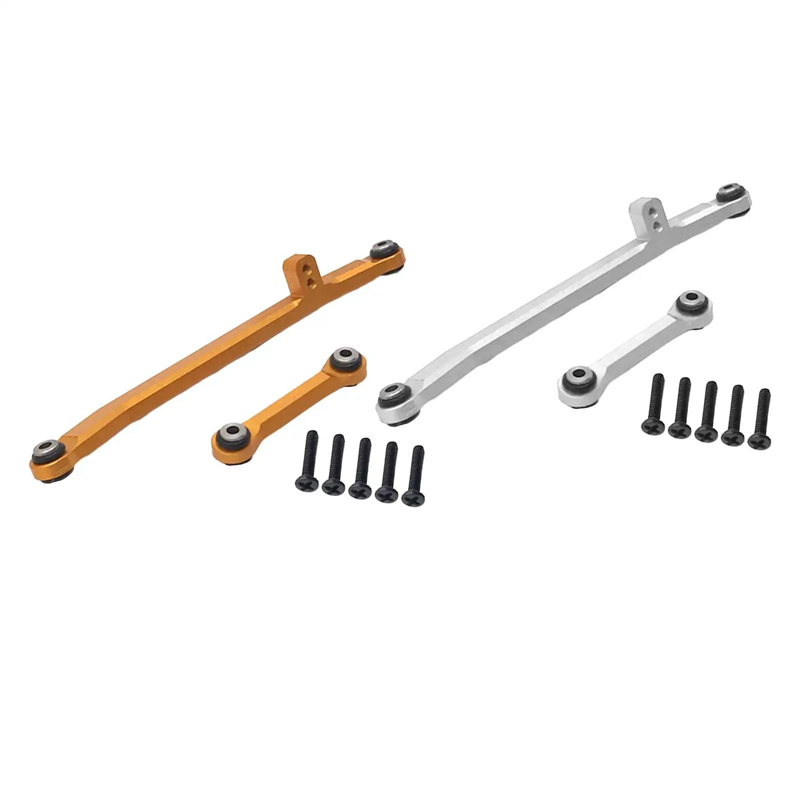 2 Pieces Steering Link Rods, Replacement for Axial SCX24 90081 RC Off Road Car Upgrade