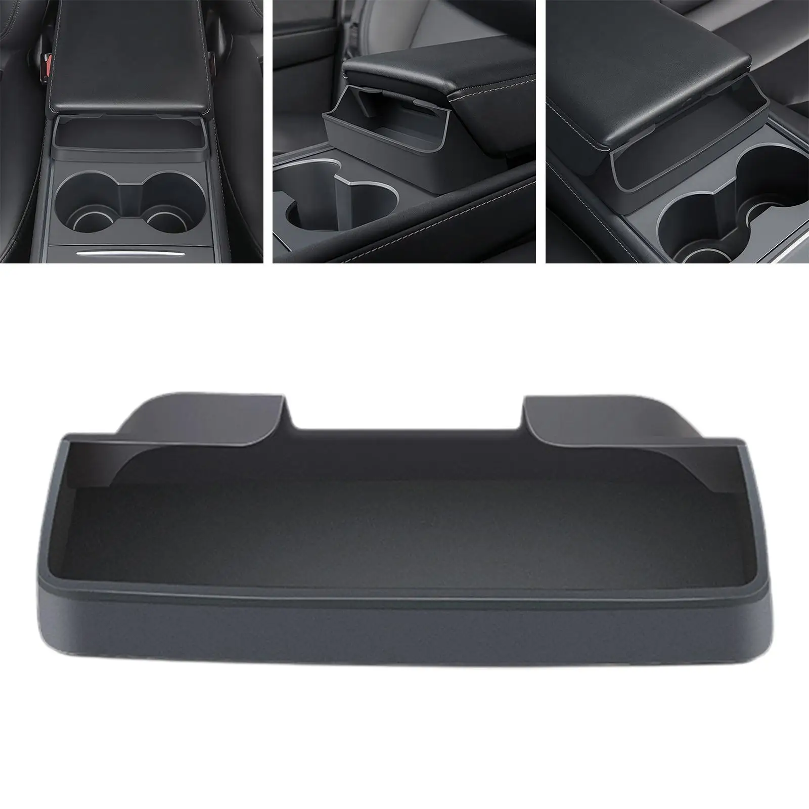 Armrest Glasses Box Waterproof Multifunctional Sunglasses Holder Tray for Tesla Model Y 3 Replacement Refitting Spare Parts