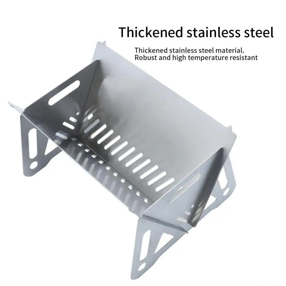 Title 4, Stainless Steel BBQ Grill Portable Folding Heat...