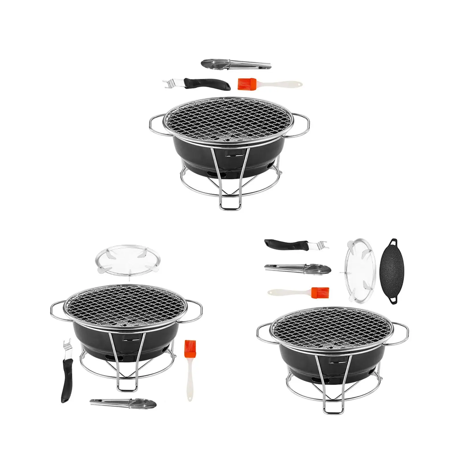 Korean Barbecue Grill Camping BBQ Stove Compact for Outdoor Picnic Backyard