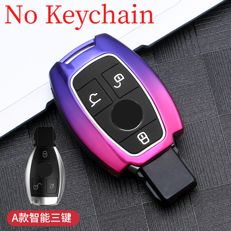Lega Car Key Case Cover Protection Shell Cover accessori per Benz E C Class W204 W212 W176 GLC CLA GLA Car Styling - S93ac9b55501c4130be6cc81cbdedd316B
