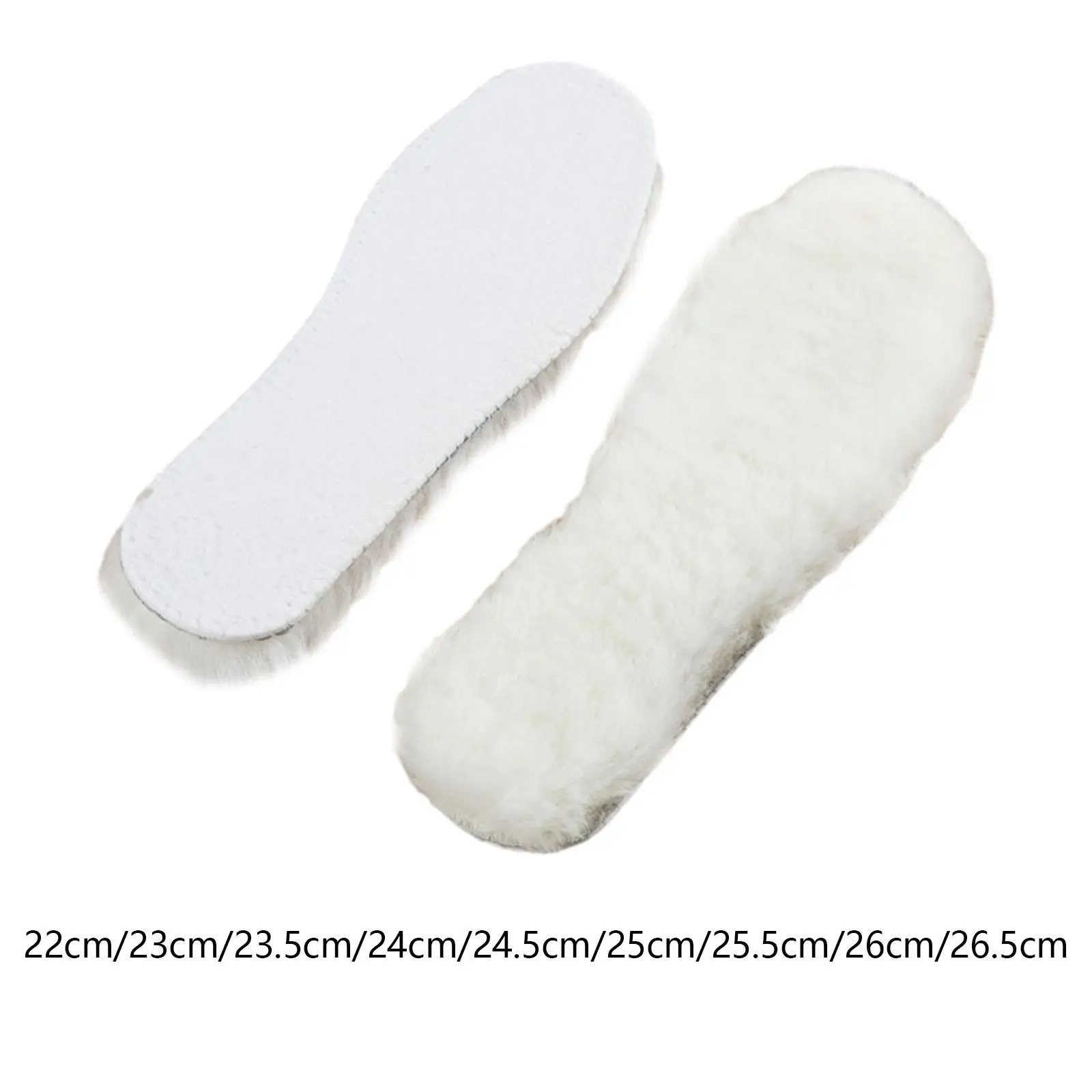 Wool Insoles Thick Inner Soles Thermal Comfortable for Women Men Premium Fleece Insoles for Boots Slippers Shoes Outdoor Sports