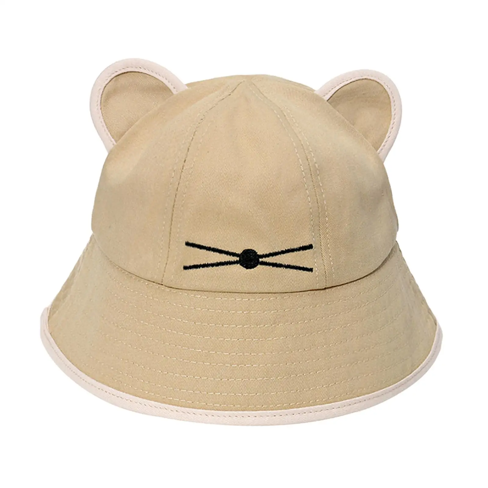 Cat Ear Bucket Hat Foldable Spring Summer Stylish Womens Girls Sun Hat