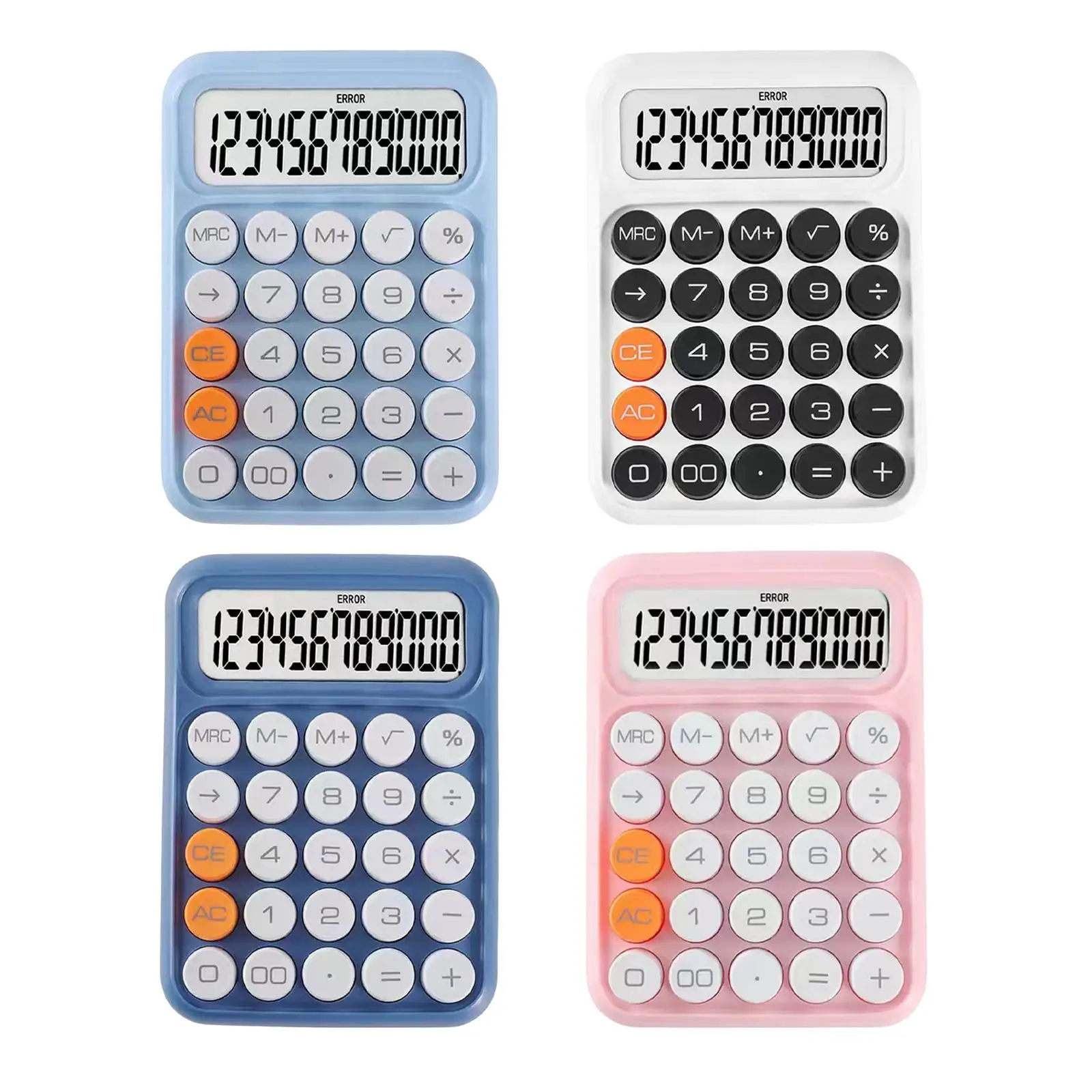 12 Digit Calculator Portable Large Display Cute Multifunctional Pocket Basic Calculator for Travel Daily Use Home Business Use